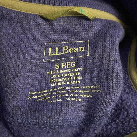 L. L. Bean Sweater Fleece Pullover Purple Size Small - Picture 14 of 14